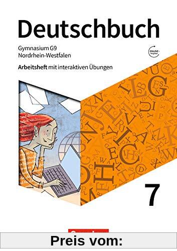 Deutschbuch Gymnasium - Nordrhein-Westfalen - Neue Ausgabe: 7. Schuljahr - Arbeitsheft mit interaktiven Übungen auf scook.de: Mit Lösungen